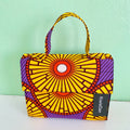 Yellow Star African Print Handbag