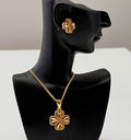GJW Necklace 3pc Clover x17