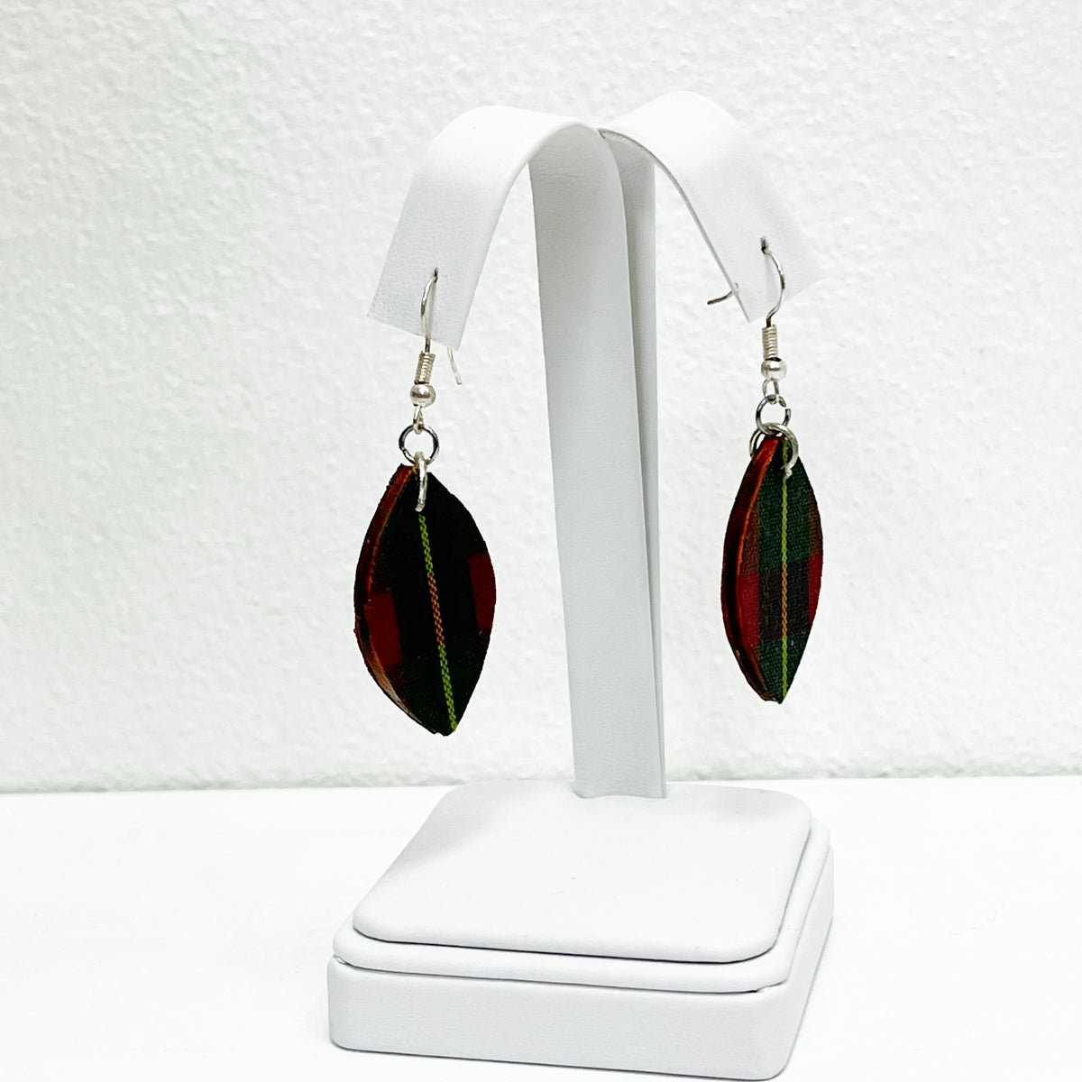 Mom Earrings Madras Small Oval