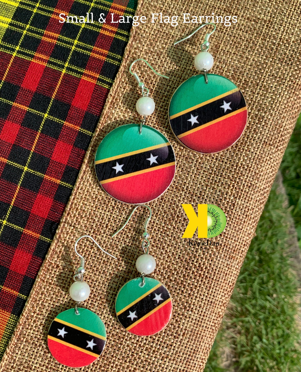 Large SKN Flag Earring