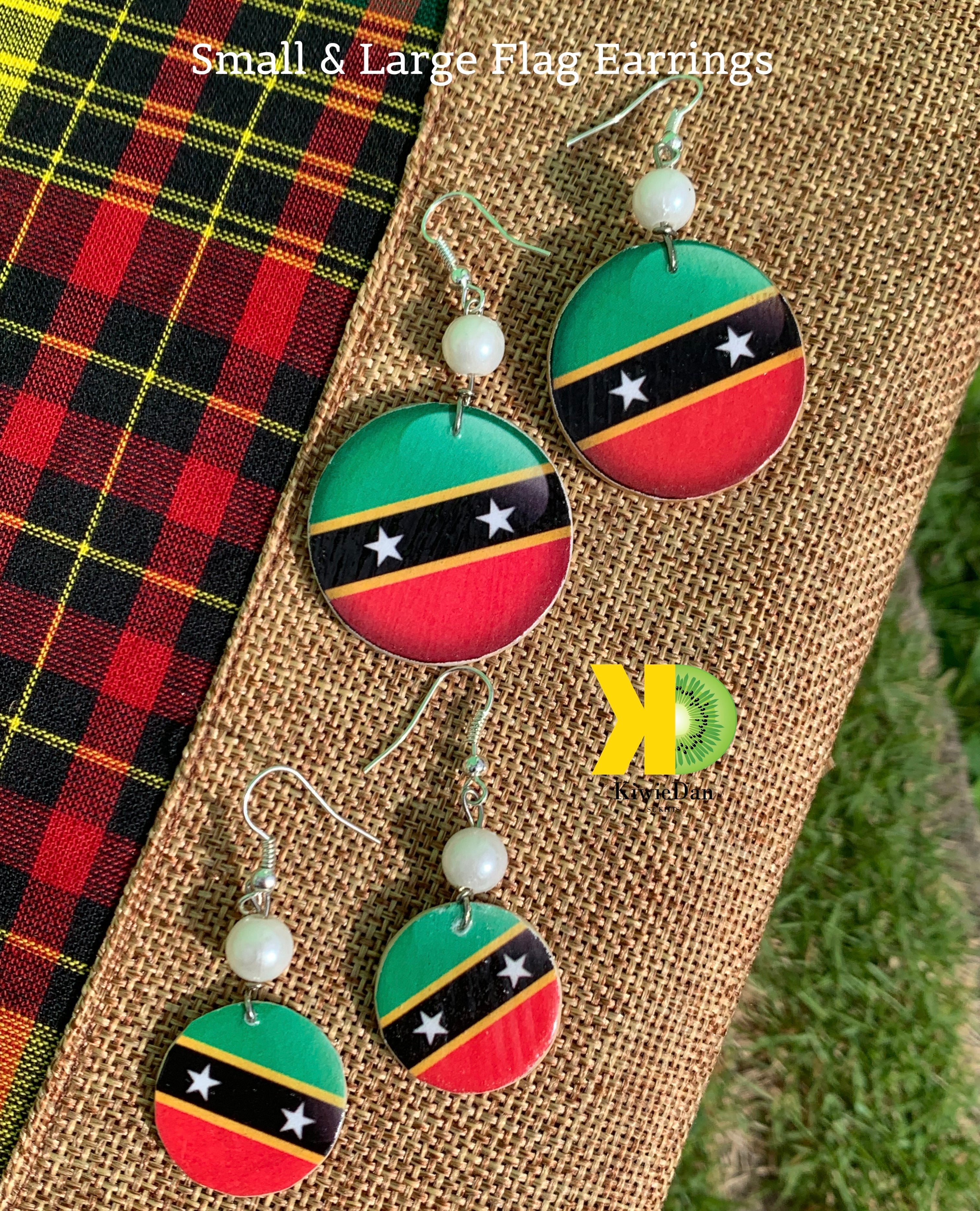 Large SKN Flag Earring
