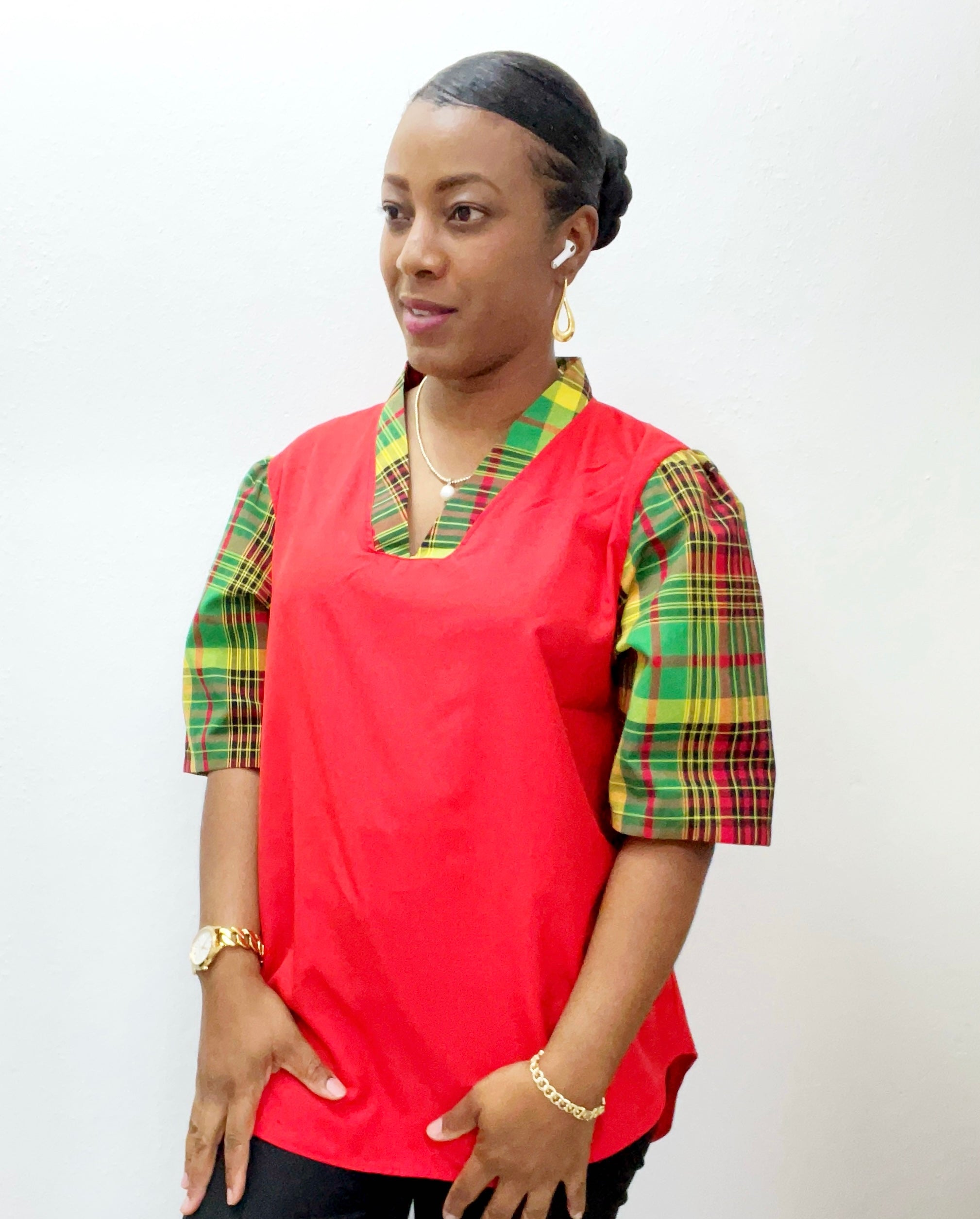 Woman Blouse Flamboy Red