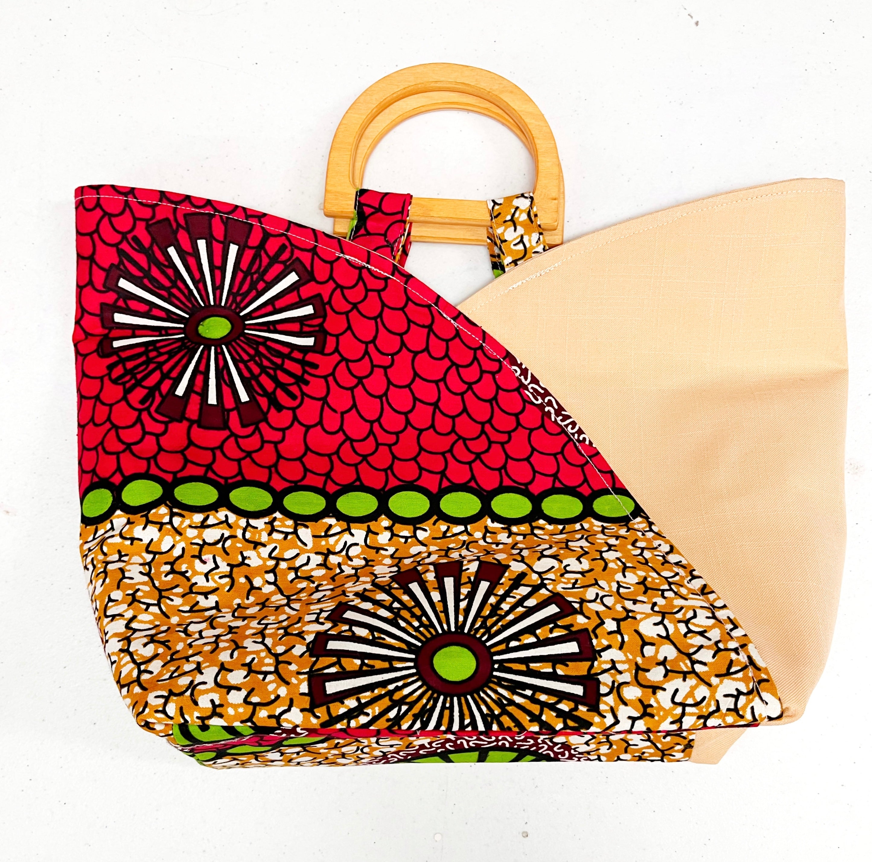 Pink Gravel Tulip Handbag