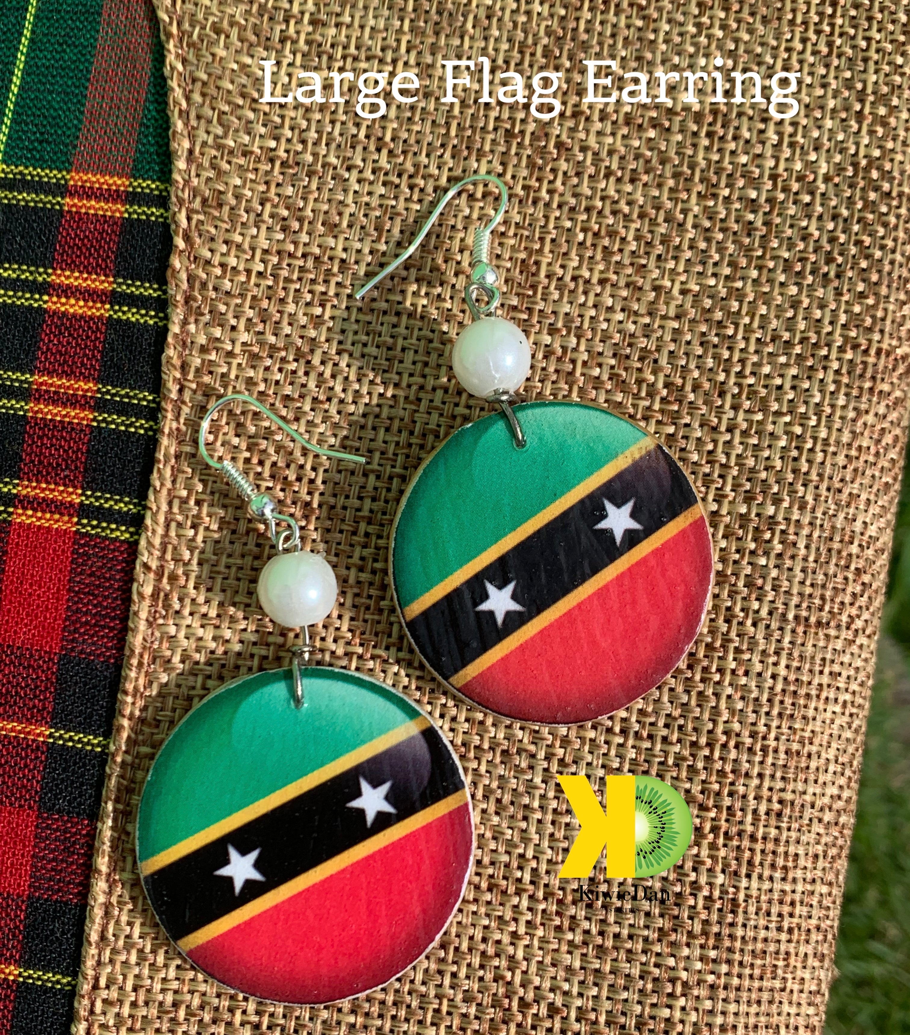 Large SKN Flag Earring