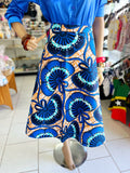 Woman Skirt Blue Bow Wrap (One size)