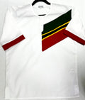 Man Shirt Dashiki White Flag SS (L)