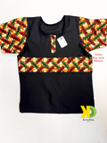 Boy Black and Coffee Beans Dashiki Shirt (9/10)