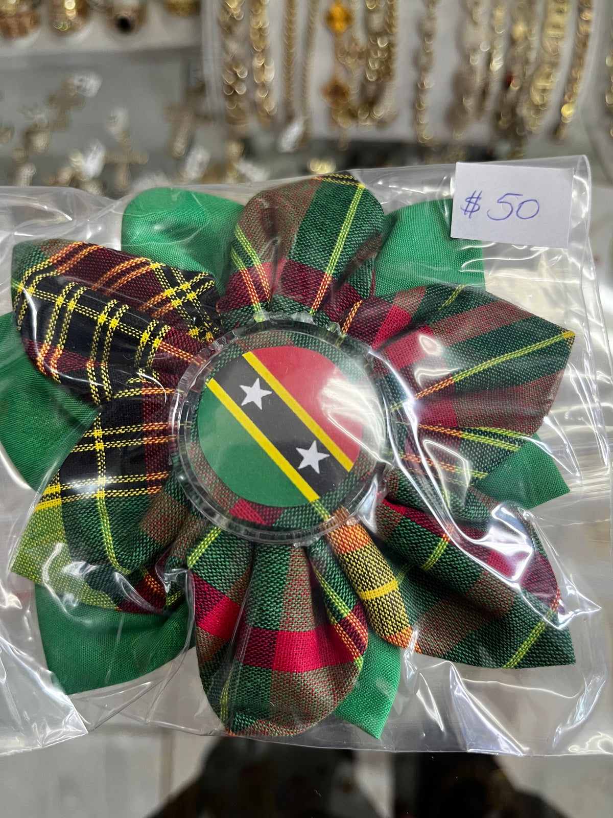 Pin Pelican Collection Madras Brooch w/ Green