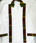 Man Shirt SKN Jack White Madras LS (Plus Size) (Copy)