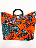 Orange Shraz Tulip Handbag