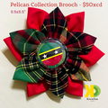 Pin Pelican Collection Madras Brooch w/ Red