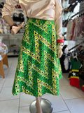 Woman Skirt Wrap Green Tria (One size)