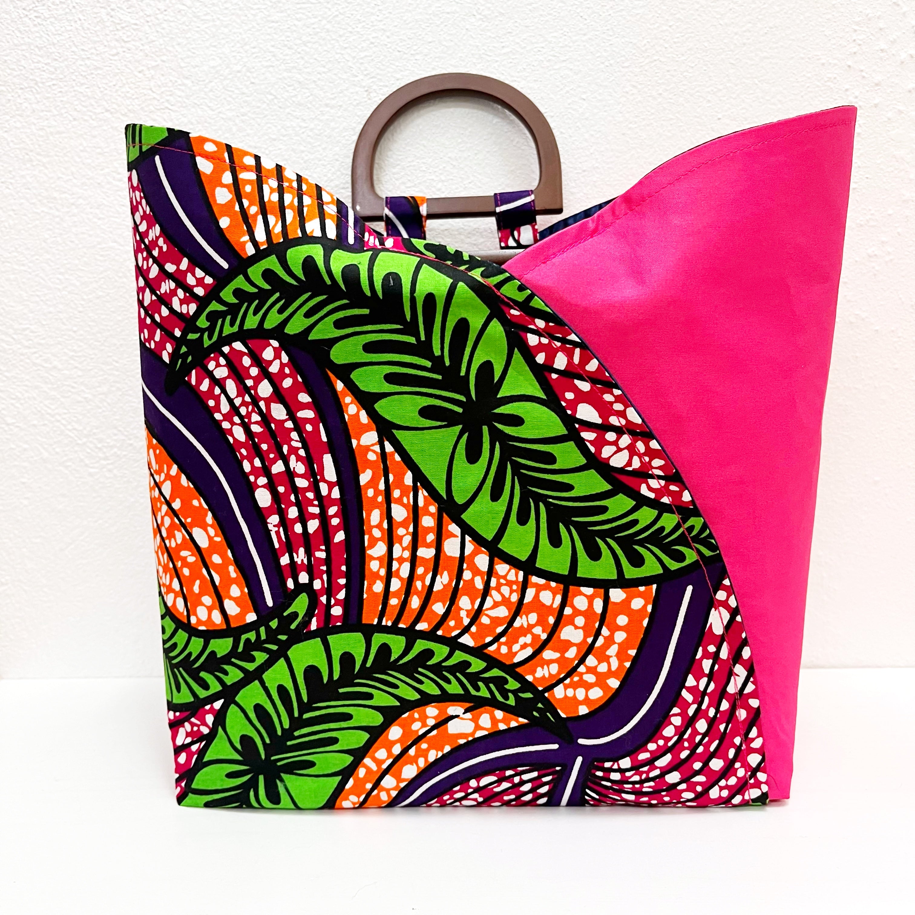 Bag Pink Swirle Tulip Tote