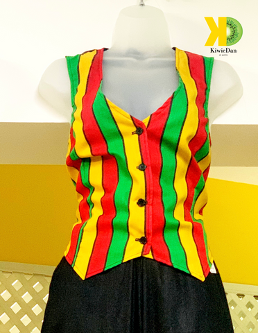 SKN Flag Colors Waistcoat