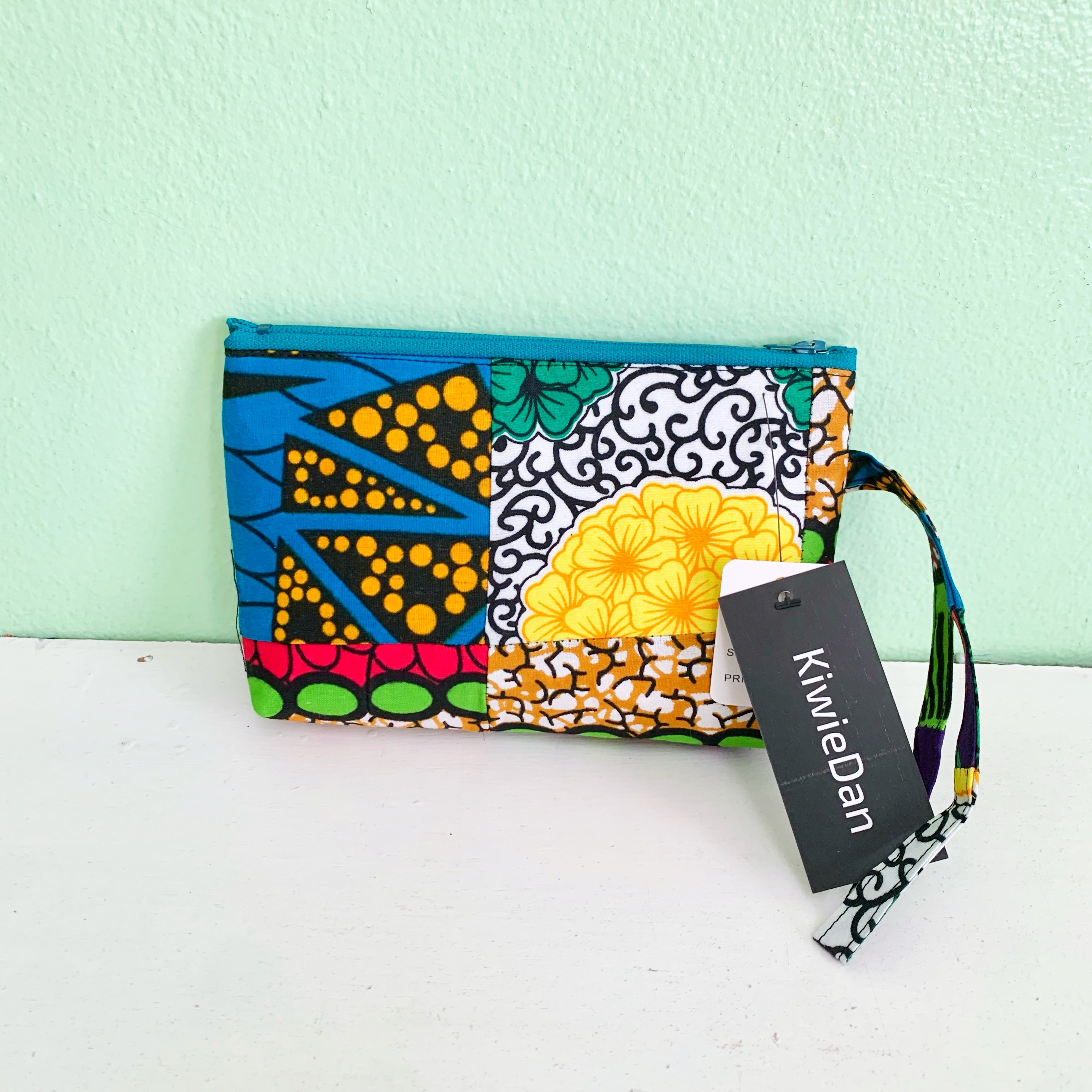 Patchwork African Print Mini Clutch