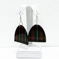 Mom Earrings Madras Semi Oval