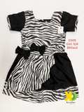 Girl Dress Black andZebra Dress (5/6)