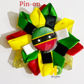 Pin Coloured Flag Pin-on
