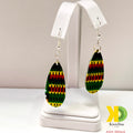 Green Ras Teardrop Earrings