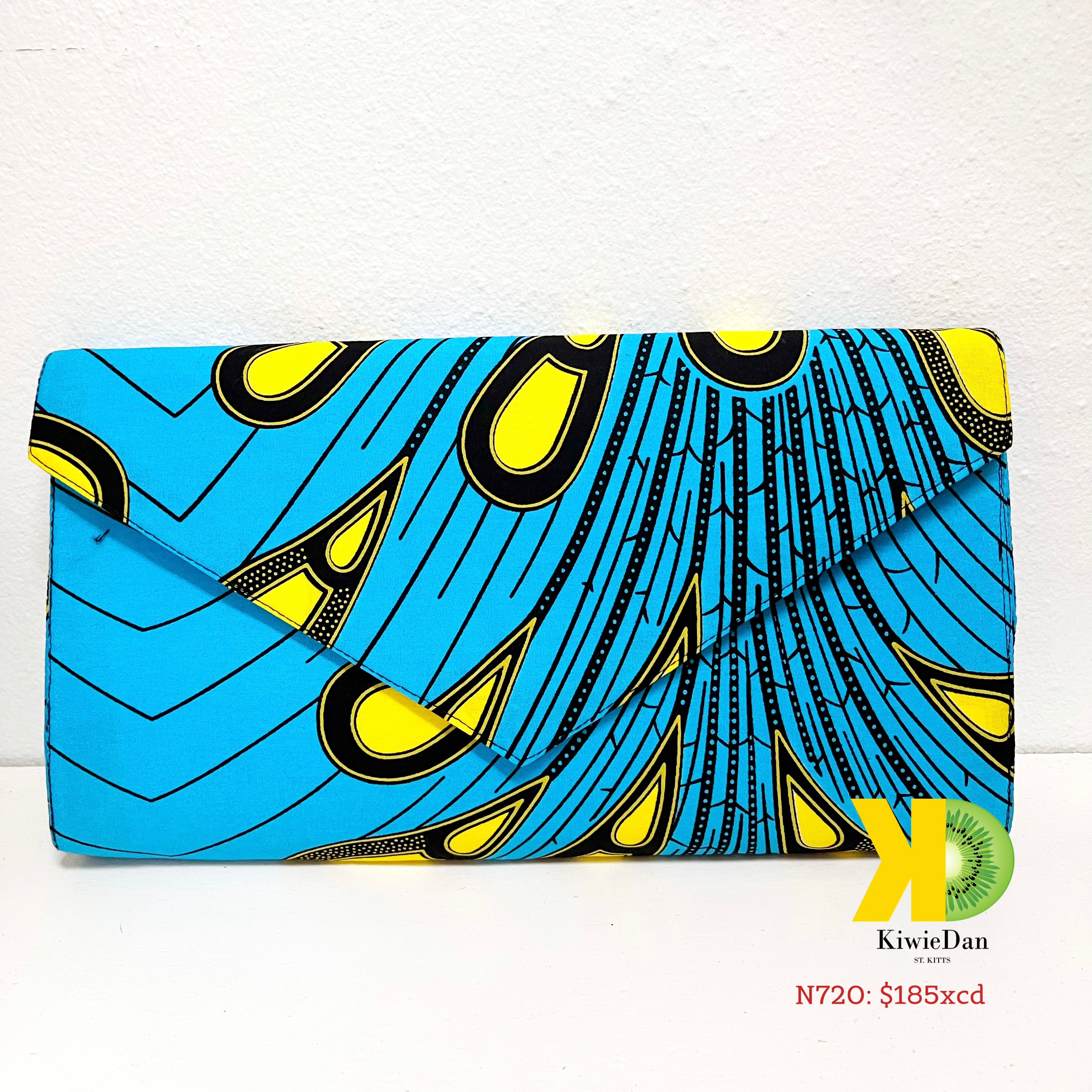Blue Yellow Locaa Clutch Bag