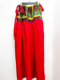 Woman Skirt Maxi Liamon Red w/ Madras