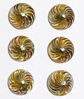 GJW Earring Studs dc Tricolor Swirl Med