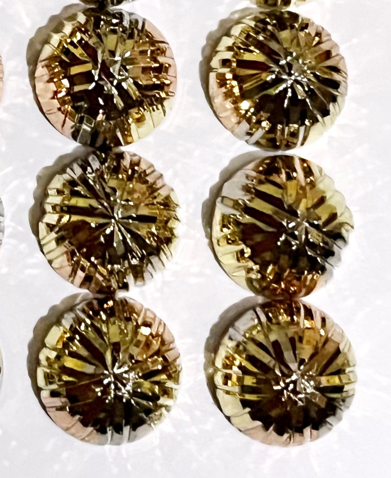 GJW Earring Studs dc Tricolor Large