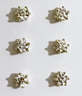 GJW Earring Studs Zircon 6 Round 4mm