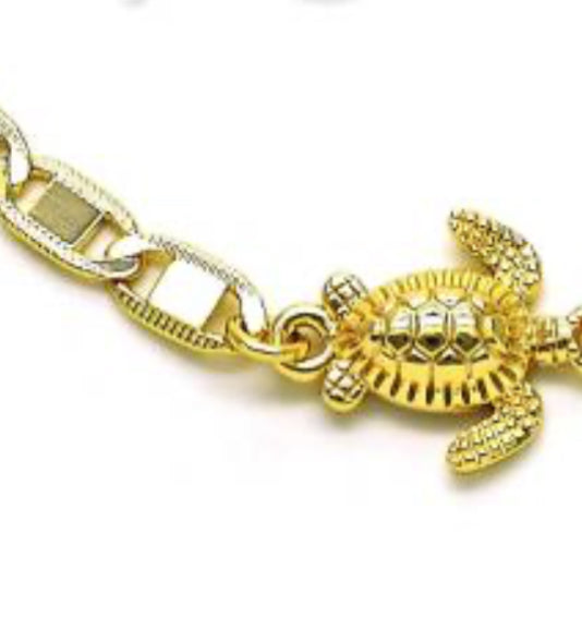GJW Anklet Flat Gucci Turtle  6x10
