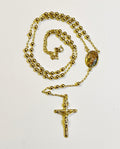GJW Necklace Rosary 24” plus Cross