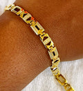 GJW Bracelet Square Iced Expion 7x7.5
