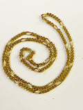 GJW Necklace Figaro Raised 3 x 24