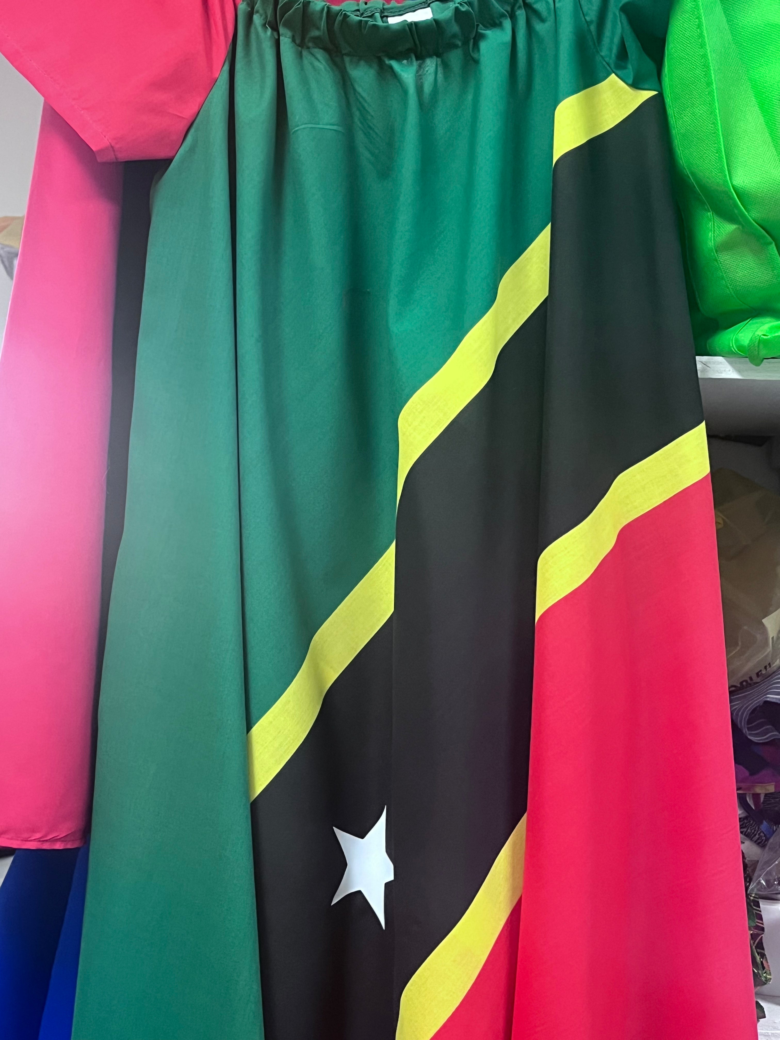 Woman Dress Rachi Off Shoulder SKN Flag
