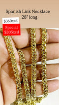 GJW Necklace Spanish Link 7 x 28
