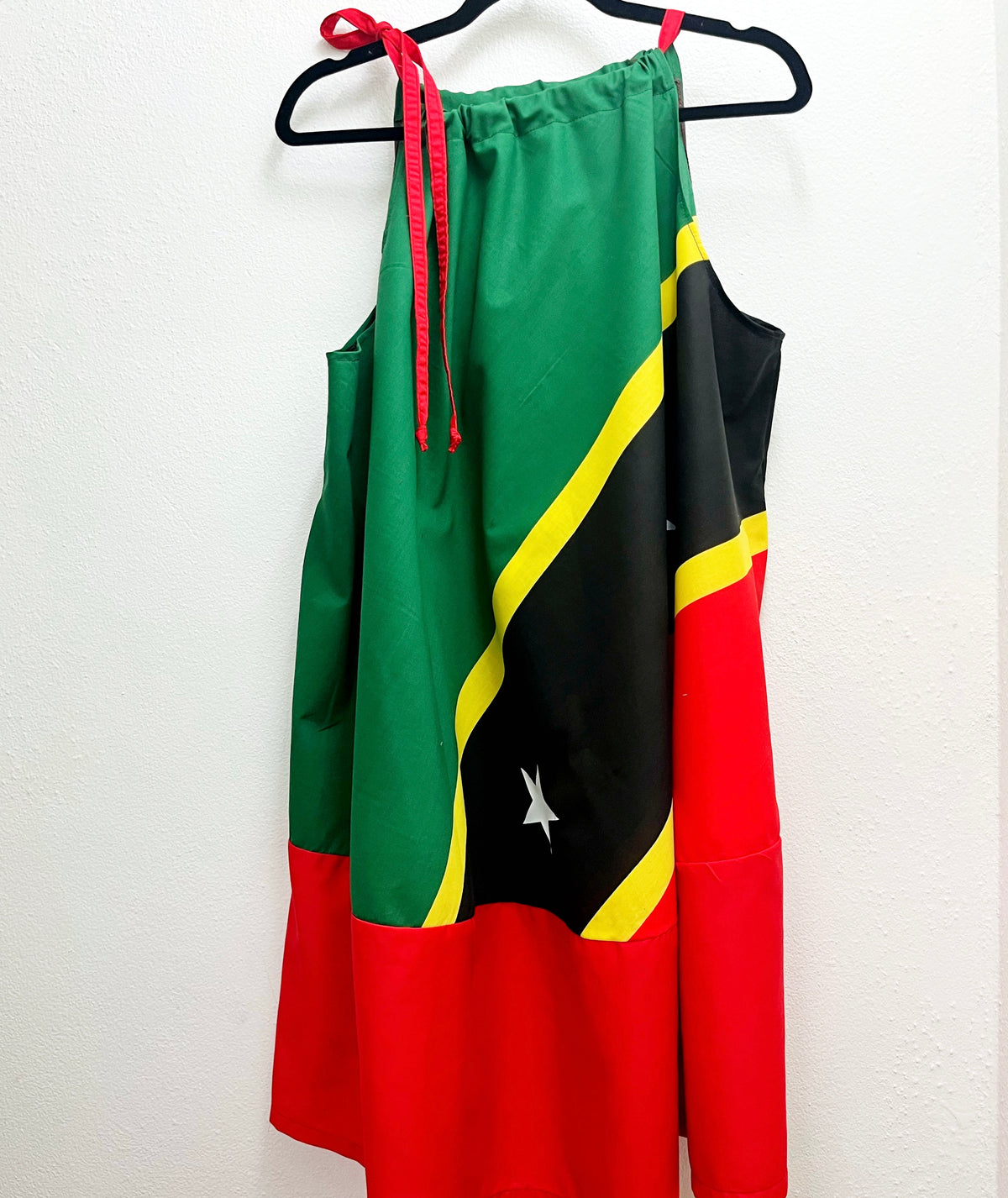 Woman Dress Janie Tie String Sleeveless SKN Flag