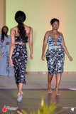 Black Floral Applique Dress