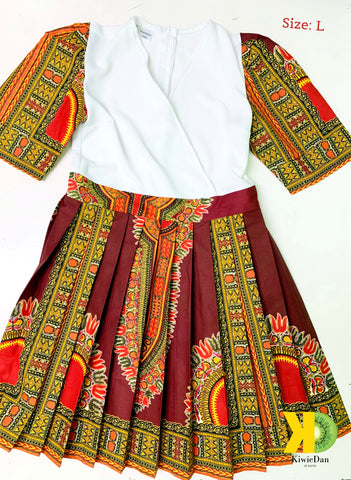 Maroon Traditional Gavie Dress